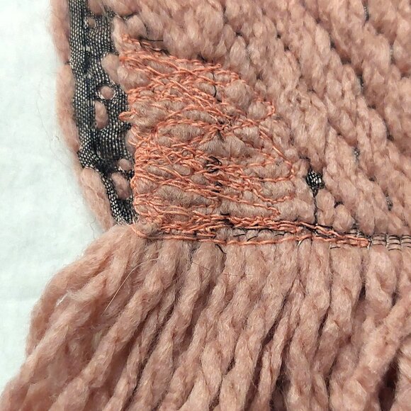 Louis Vuitton LV Dusty Rose Pink Gray Shine Monogram Logomania Scarf Pre-Owned - Picture 10 of 13